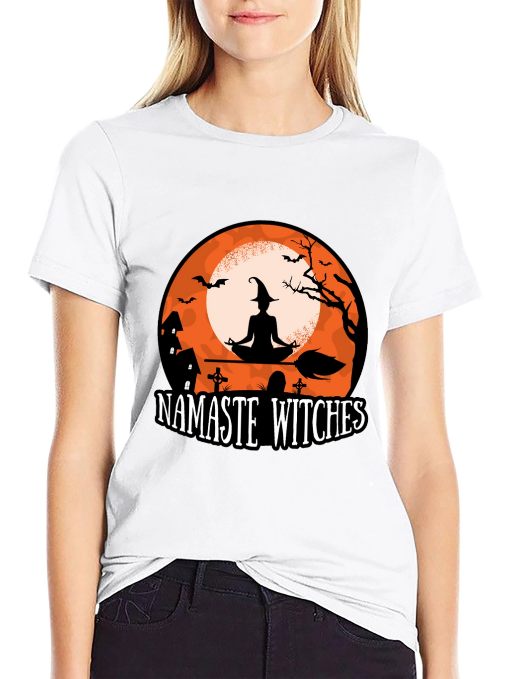 Namaste Witches Halloween T-Shirt