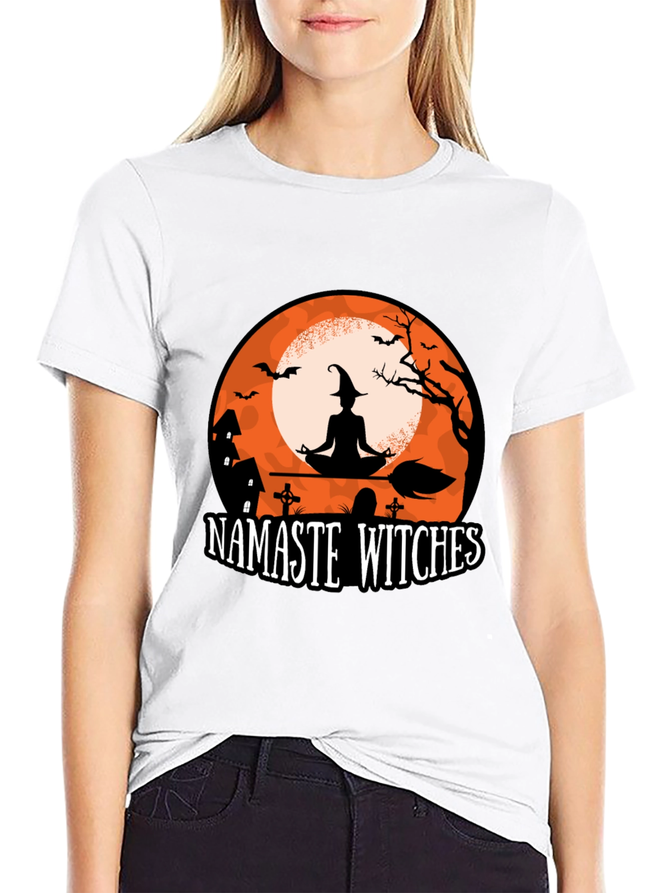 Namaste Witches Halloween T-Shirt