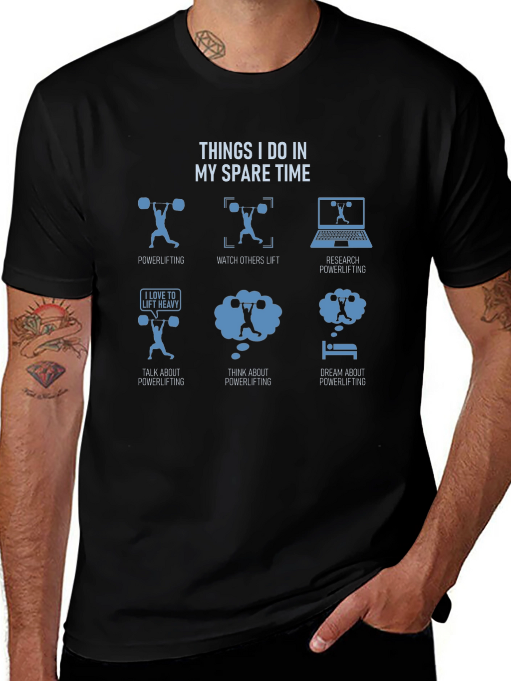 Powerlifting Spare Time T-Shirt