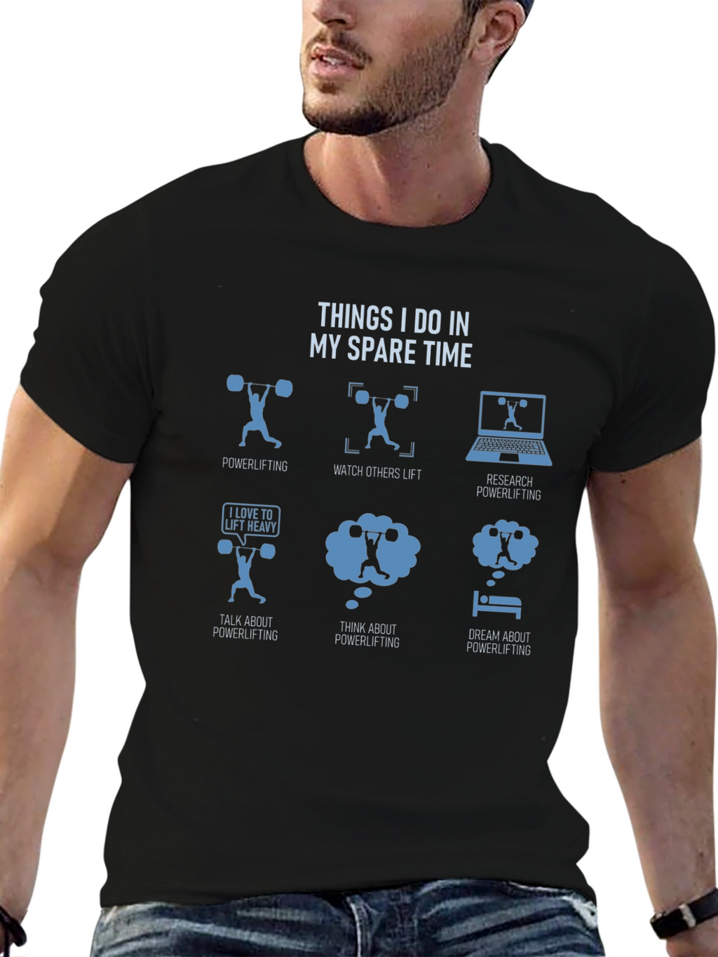 Powerlifting Spare Time T-Shirt