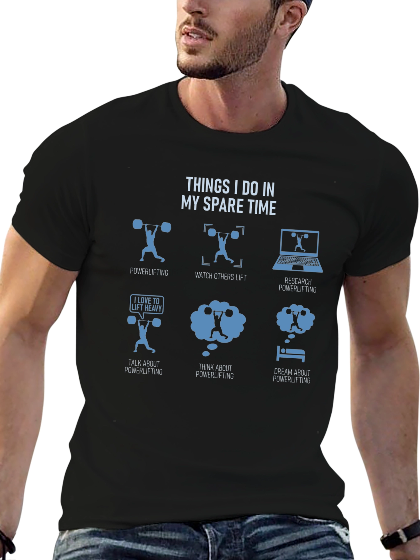 Powerlifting Spare Time T-Shirt