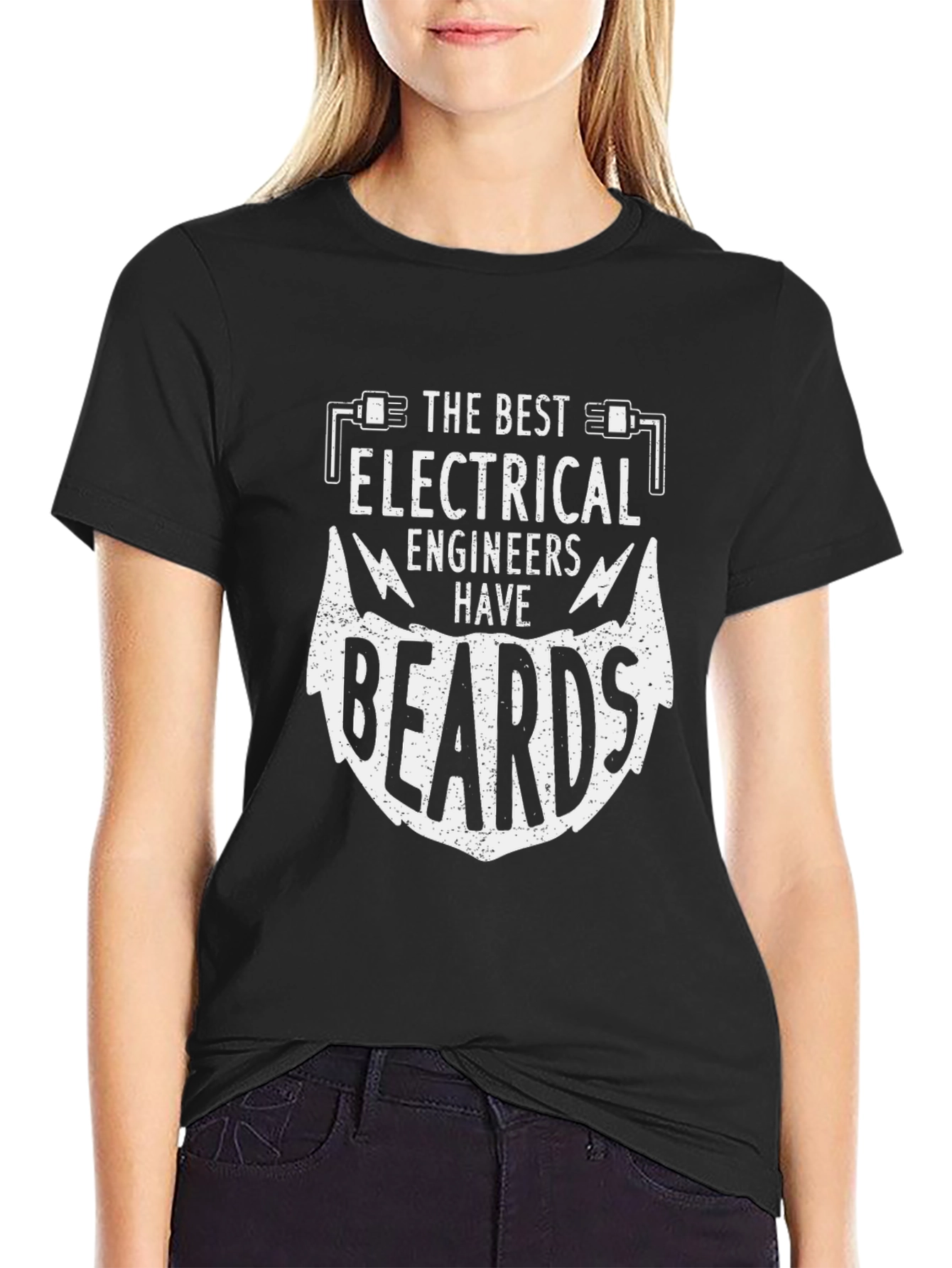 Electrical Engineer Beard Graphic T-Shirt