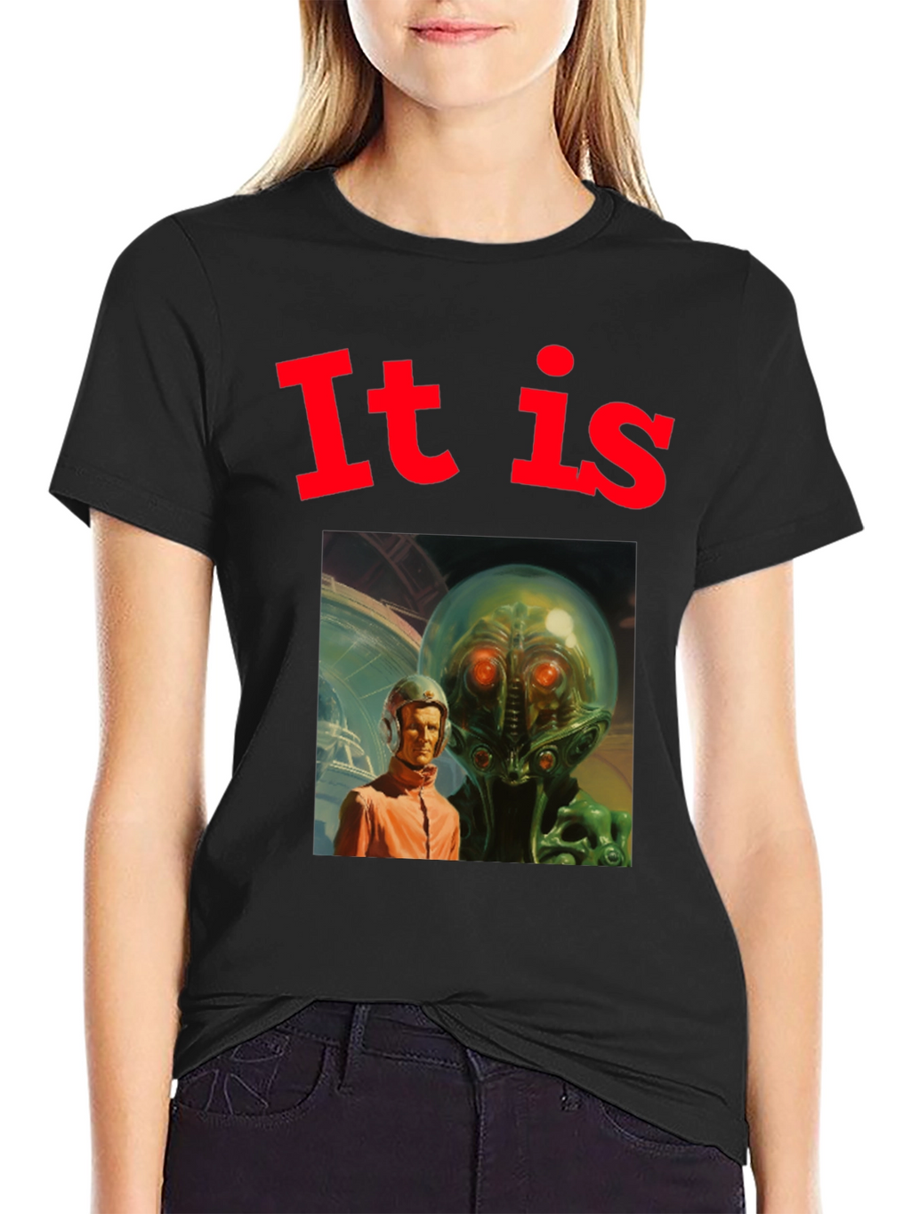 Retro Sci-Fi T-Shirt - It Is Alien Encounter