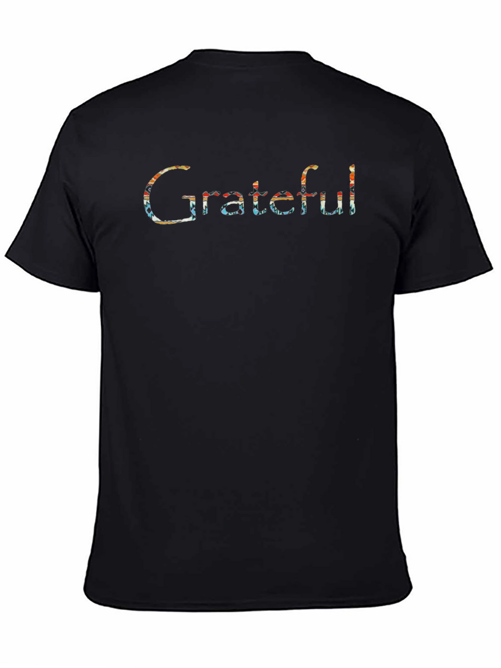 Grateful Graphic Tee - Black Cotton T-Shirt
