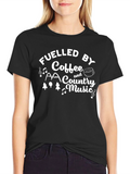 Fueled By Coffee and Country Music T-Shirt