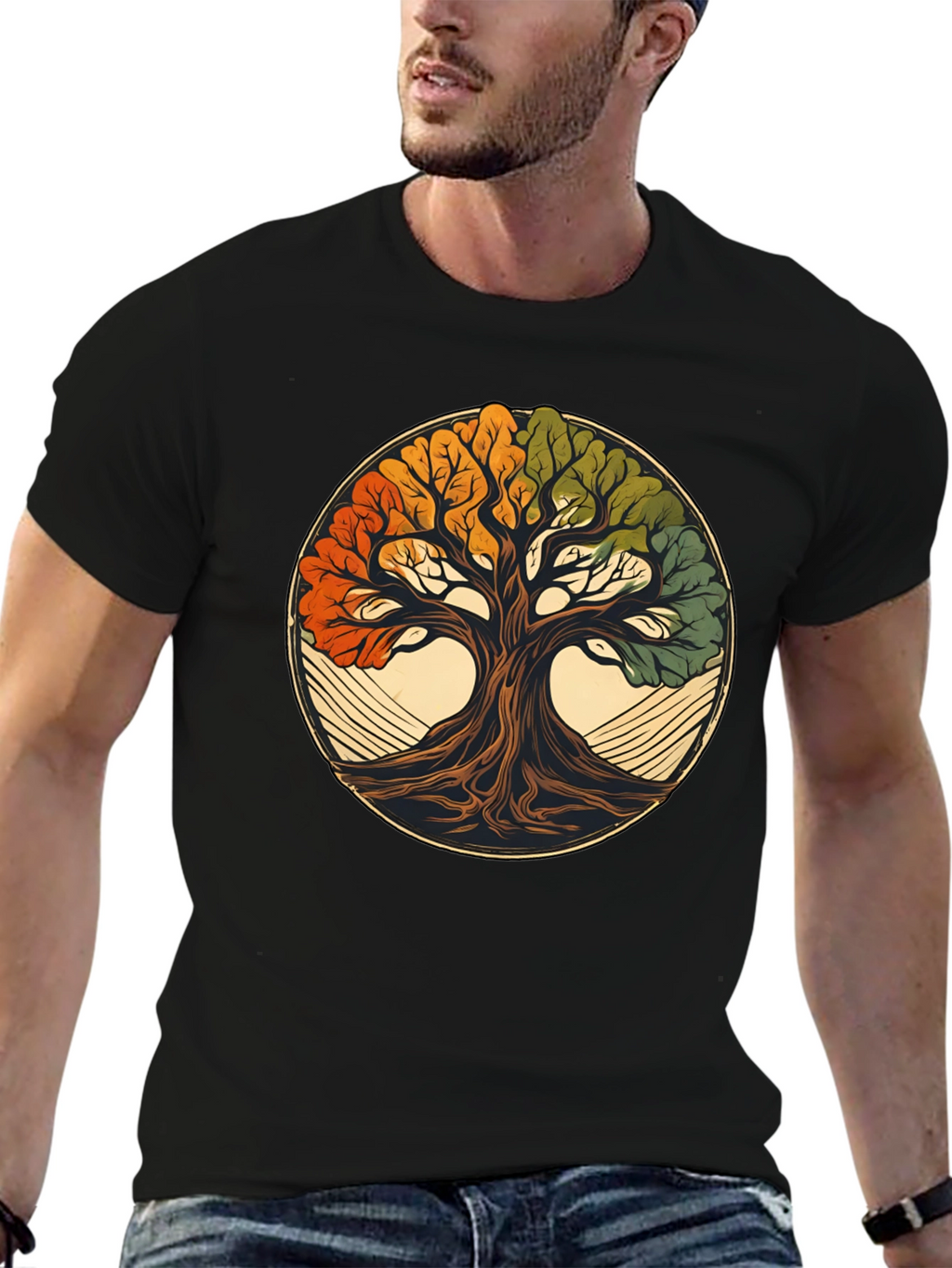 Tree of Life Graphic Tee - Nature Inspired Design