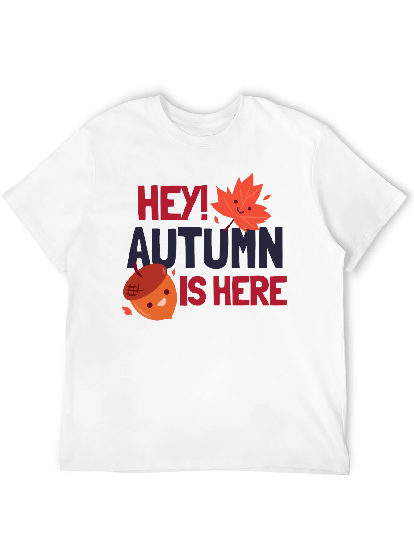 Hey! Autumn Is Here Black Graphic Tee