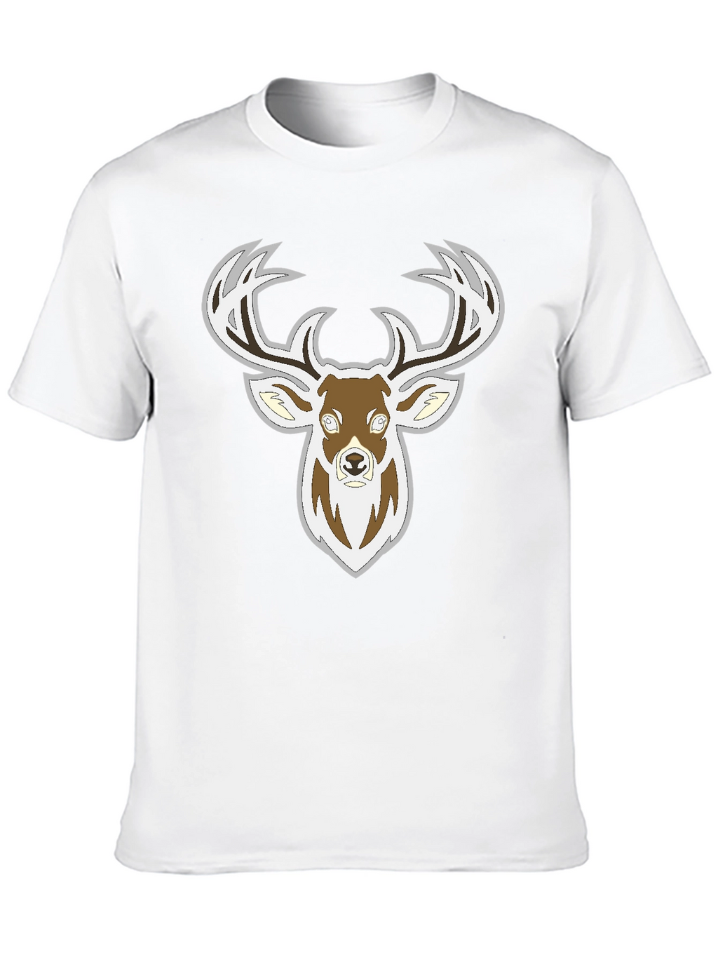 Deer Graphic Black T-Shirt