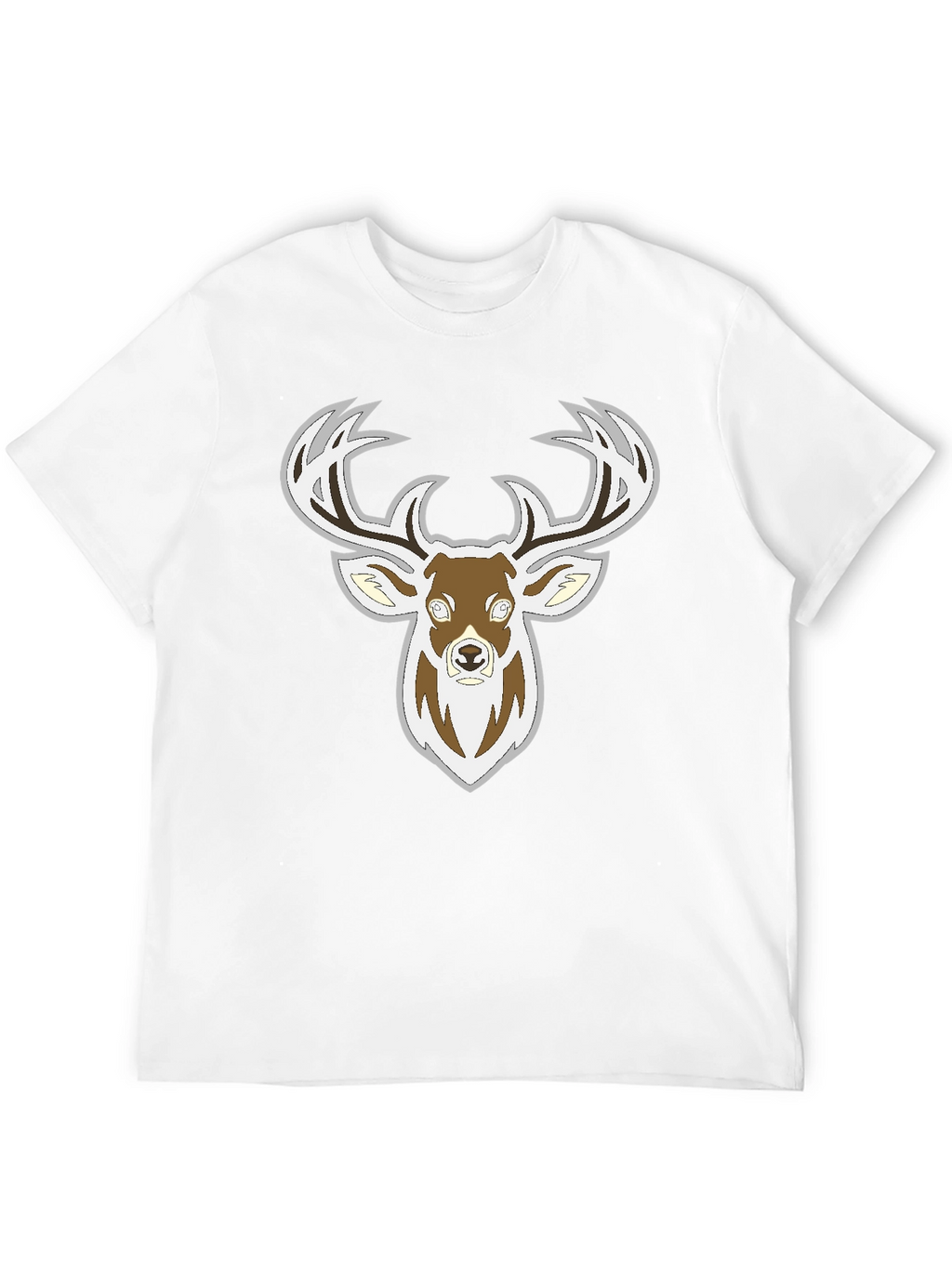 Deer Graphic Black T-Shirt