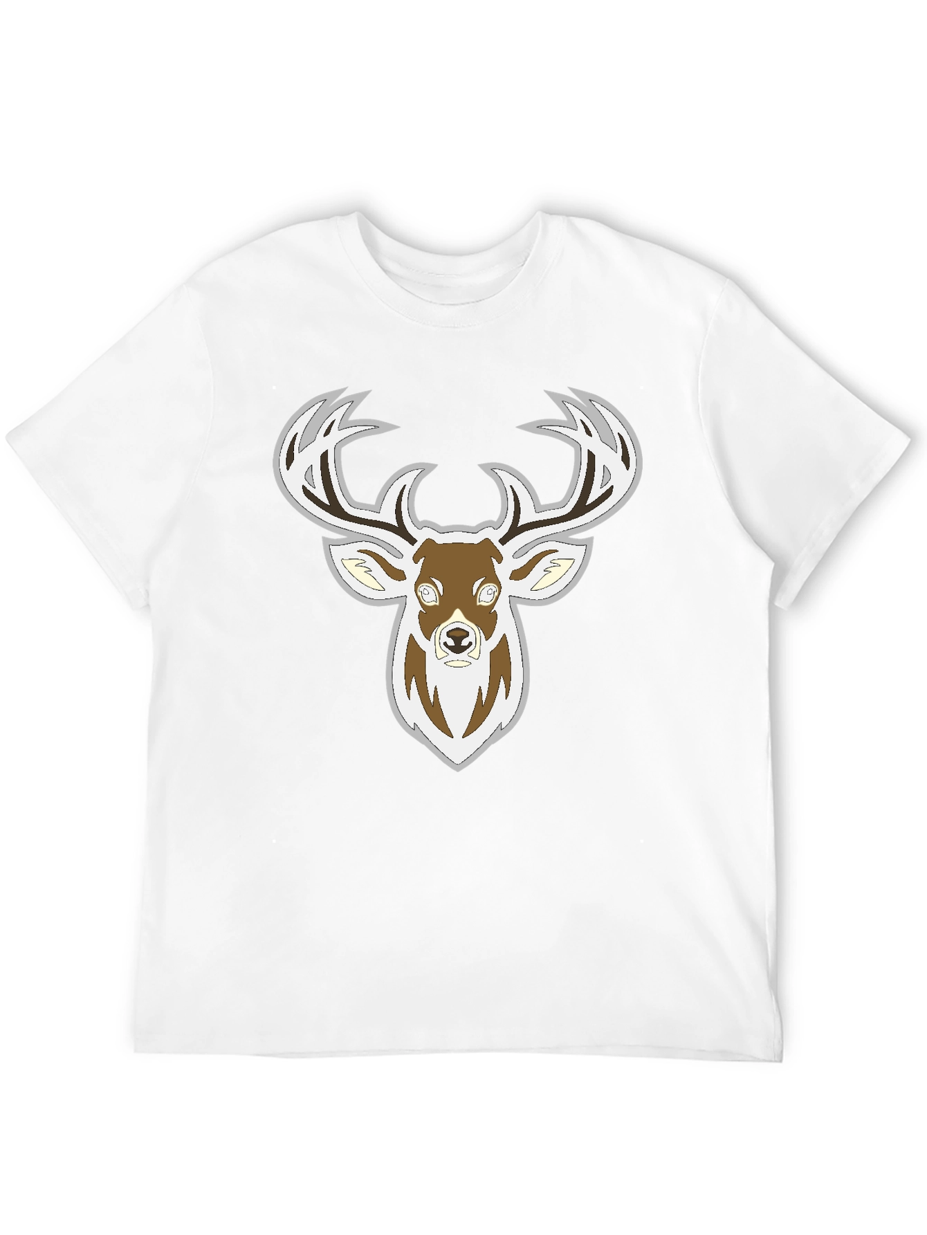 Deer Graphic Black T-Shirt