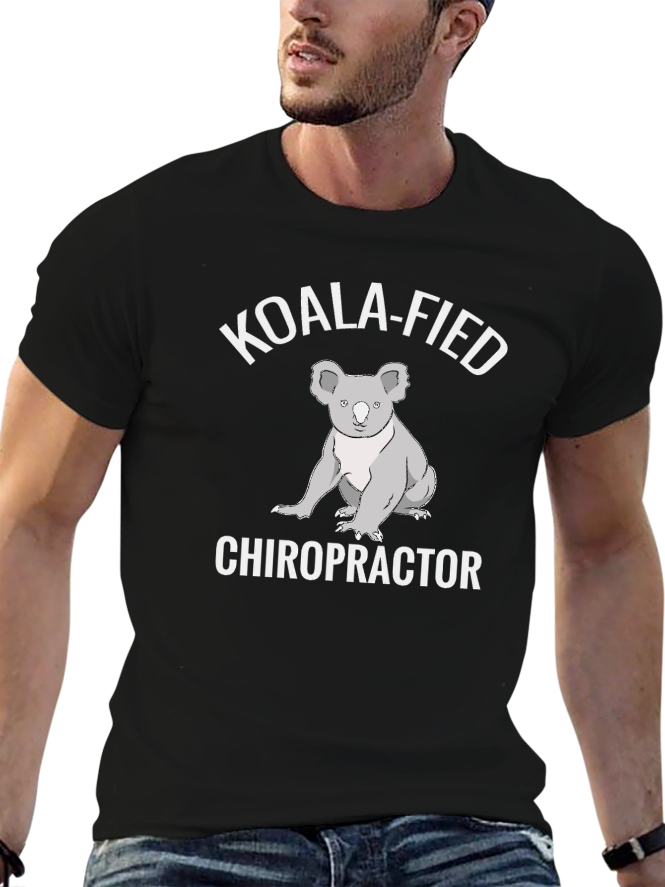 Koala-Fied Chiropractor Graphic Tee - Soft Cotton Shirt