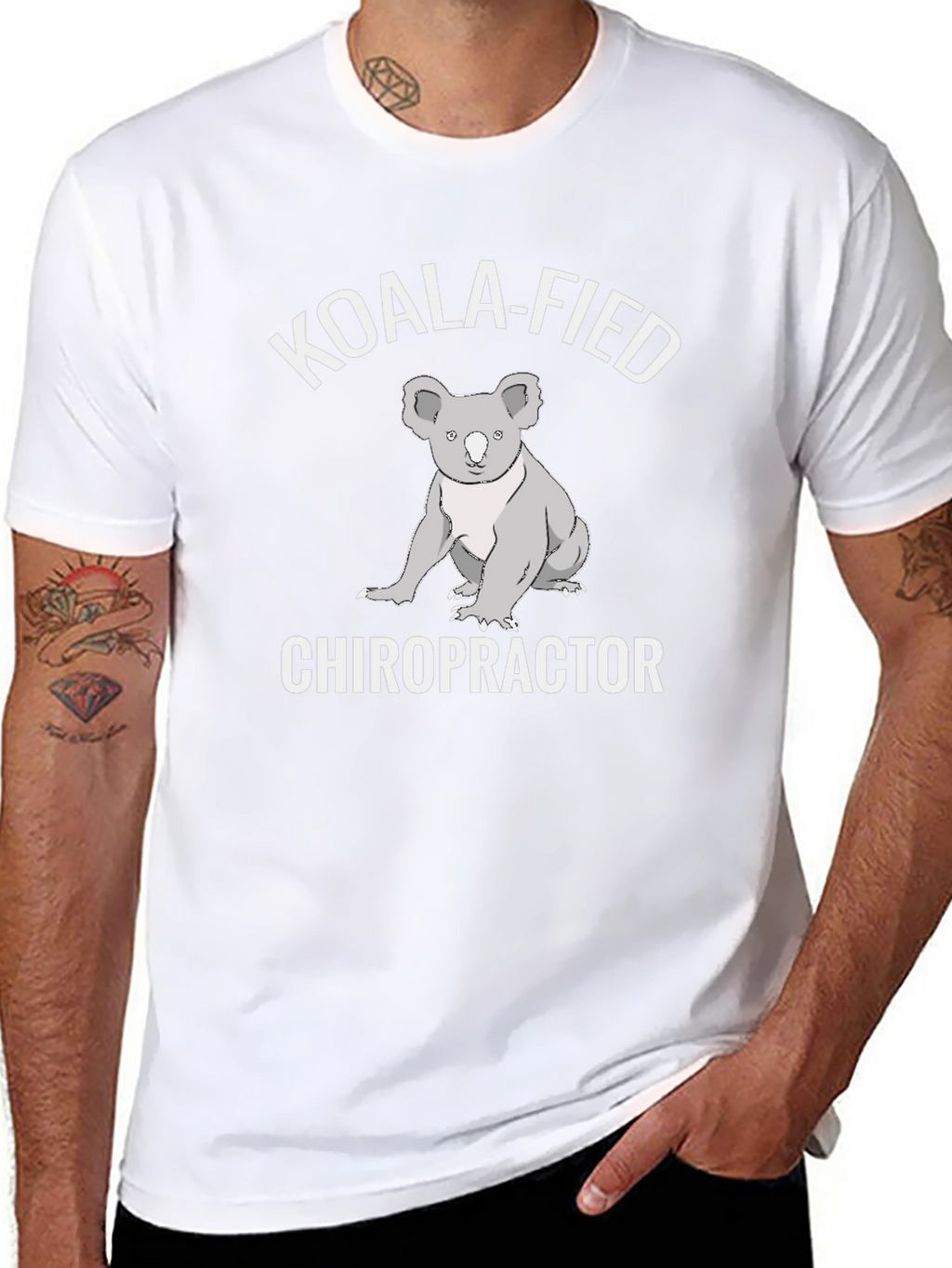 Koala-Fied Chiropractor Graphic Tee - Soft Cotton Shirt