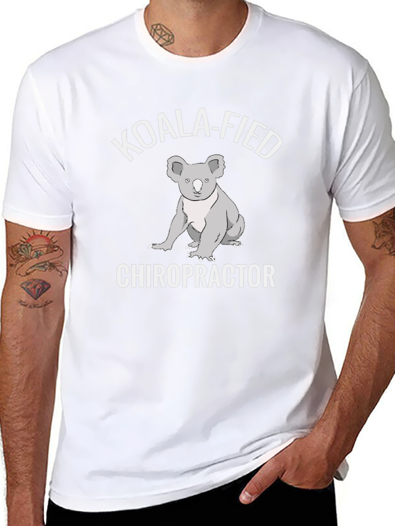 Koala-Fied Chiropractor Graphic Tee - Soft Cotton Shirt