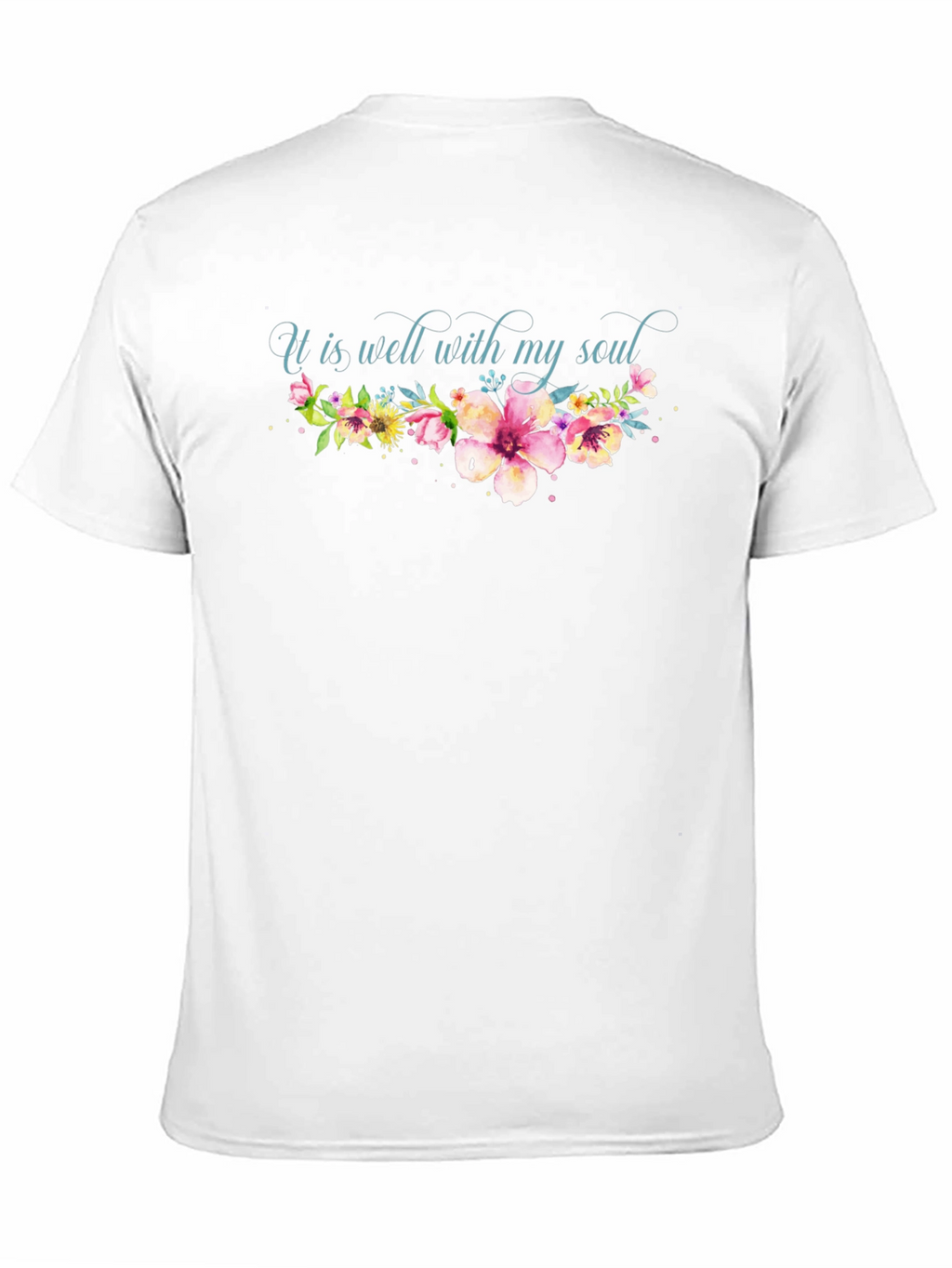 It Is Well With My Soul Floral Tee