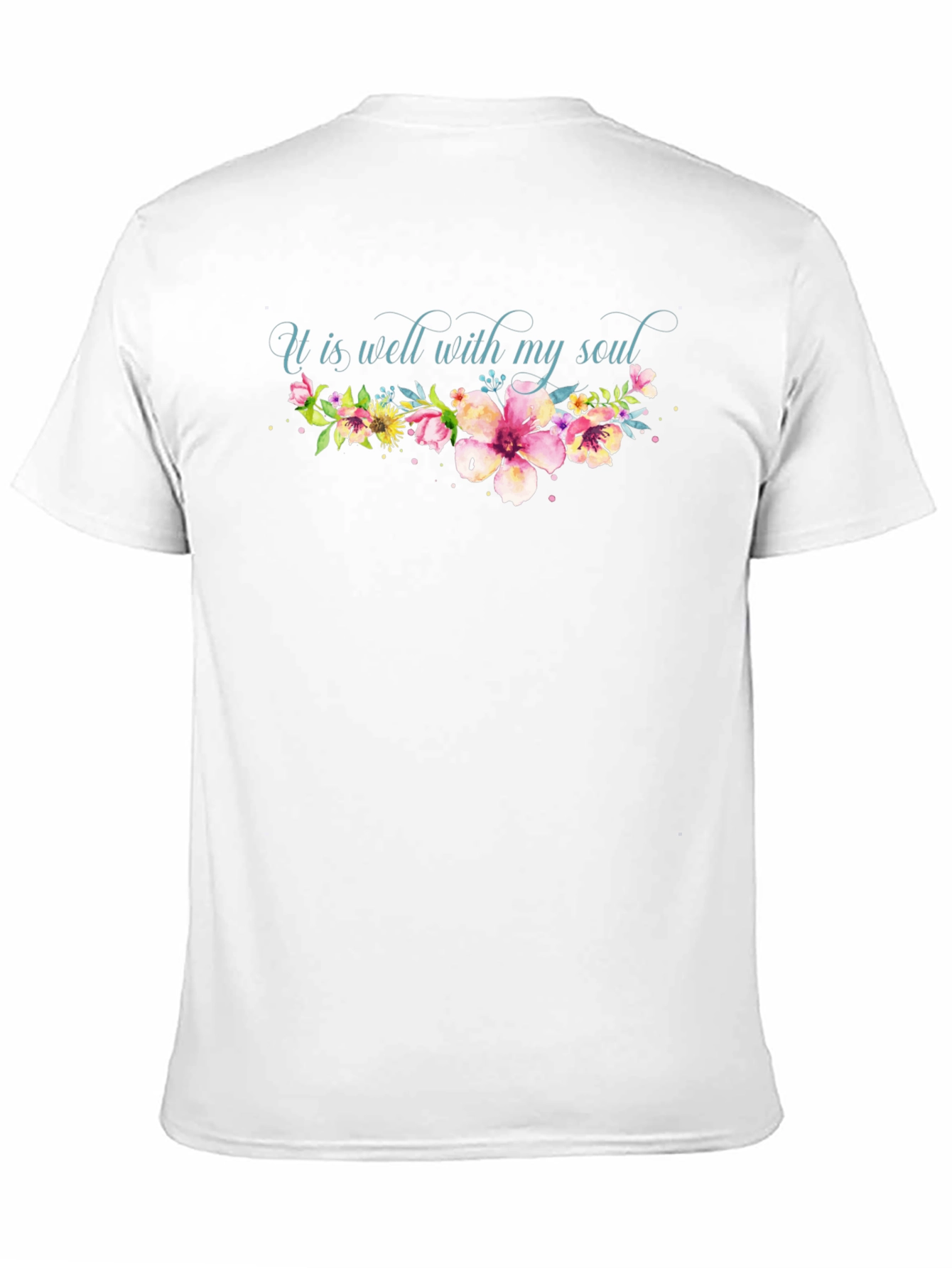 It Is Well With My Soul Floral Tee