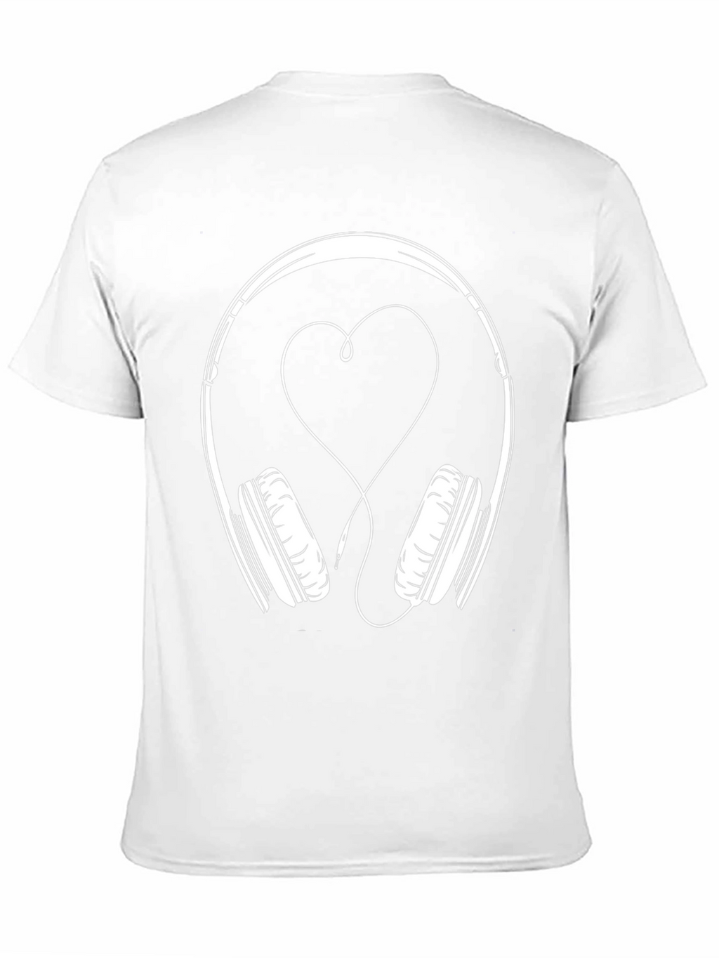 Heart Headphones Graphic Tee - Music Lover T-Shirt
