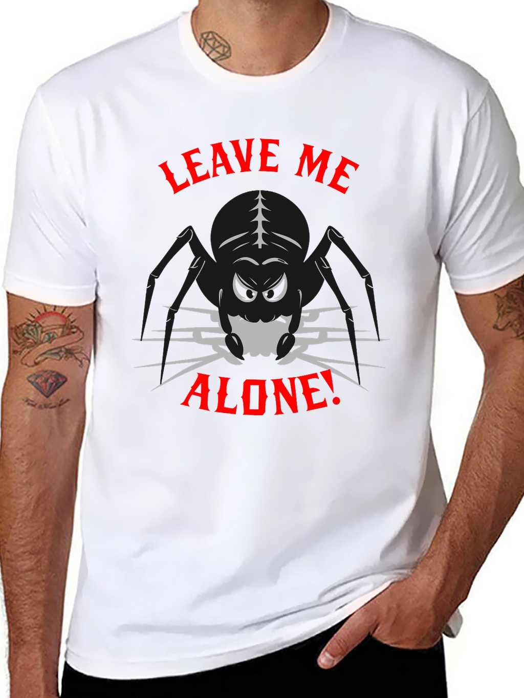 Leave Me Alone Spider Graphic T-Shirt