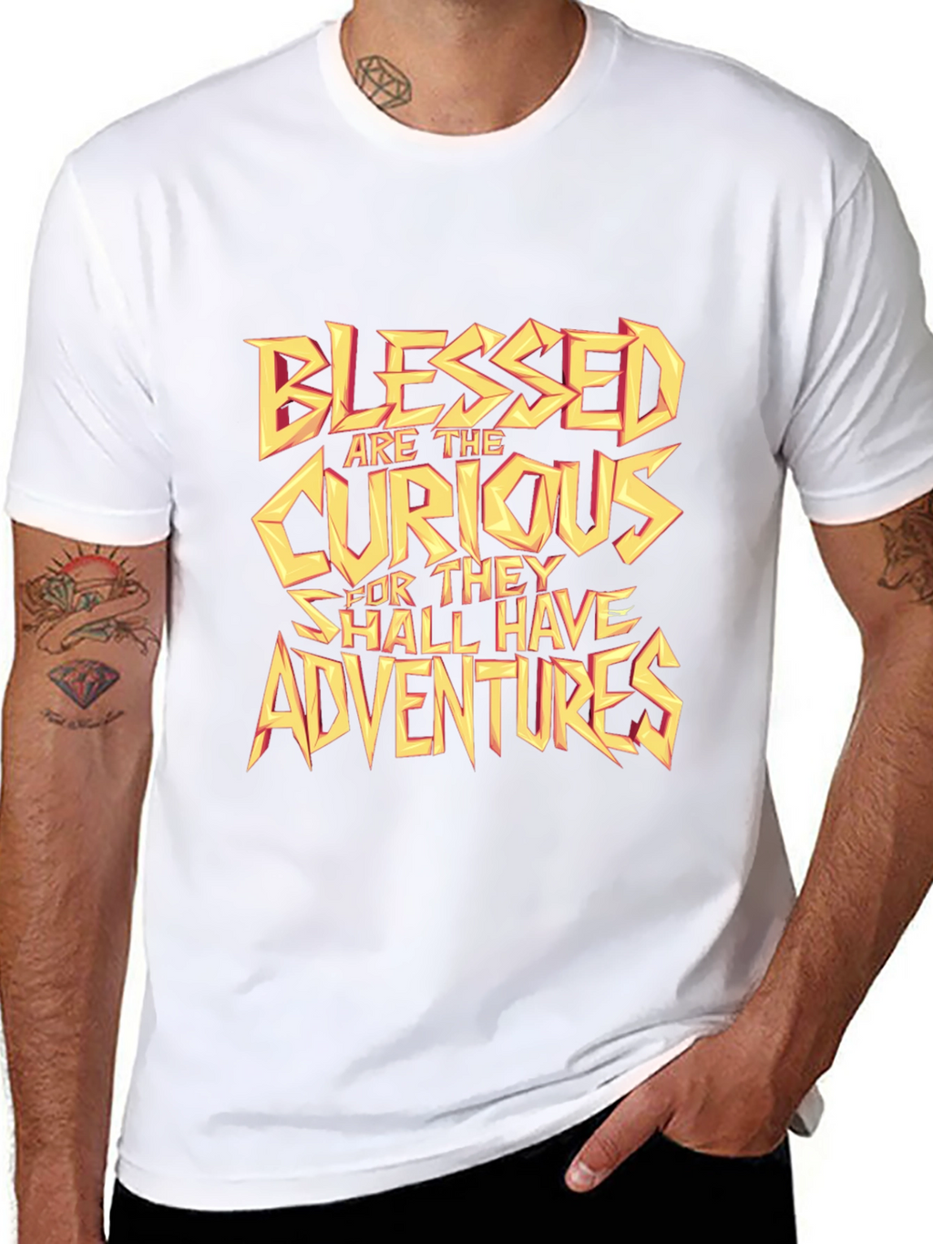 Blessed Are The Curious Graphic T-Shirt