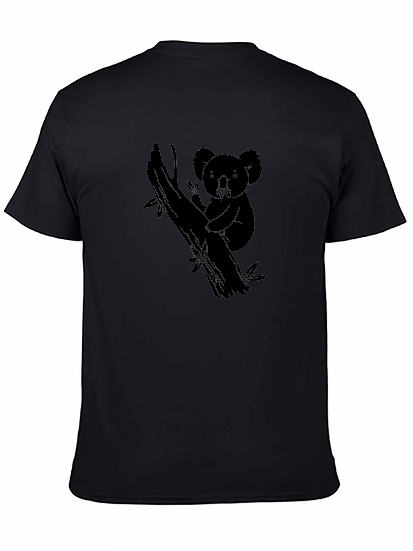 Koala Bear Graphic Tee - Classic Black T-Shirt