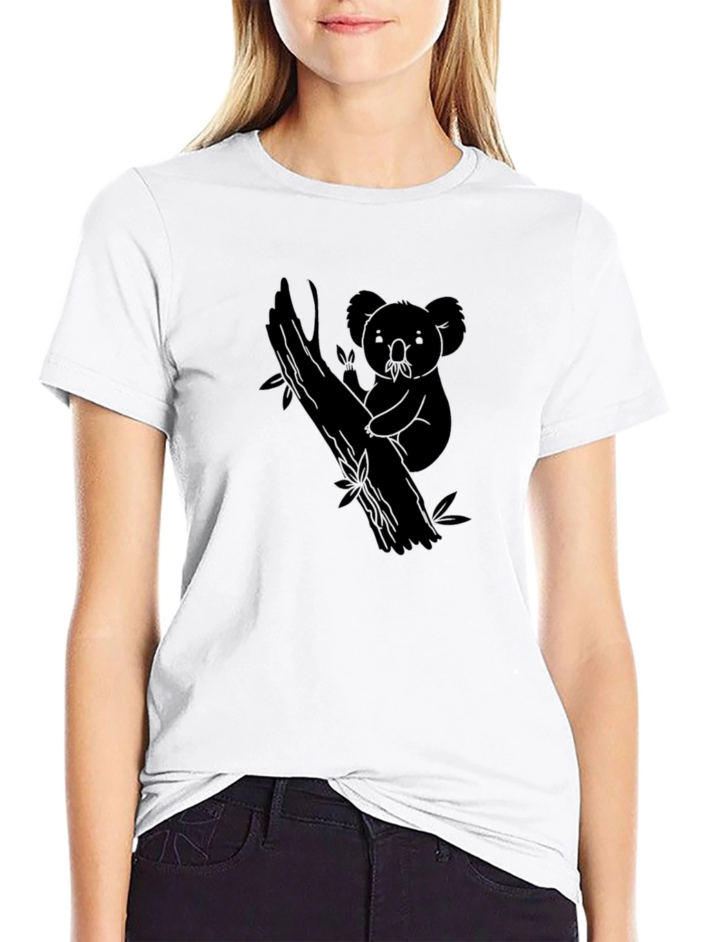 Koala Bear Graphic Tee - Classic Black T-Shirt