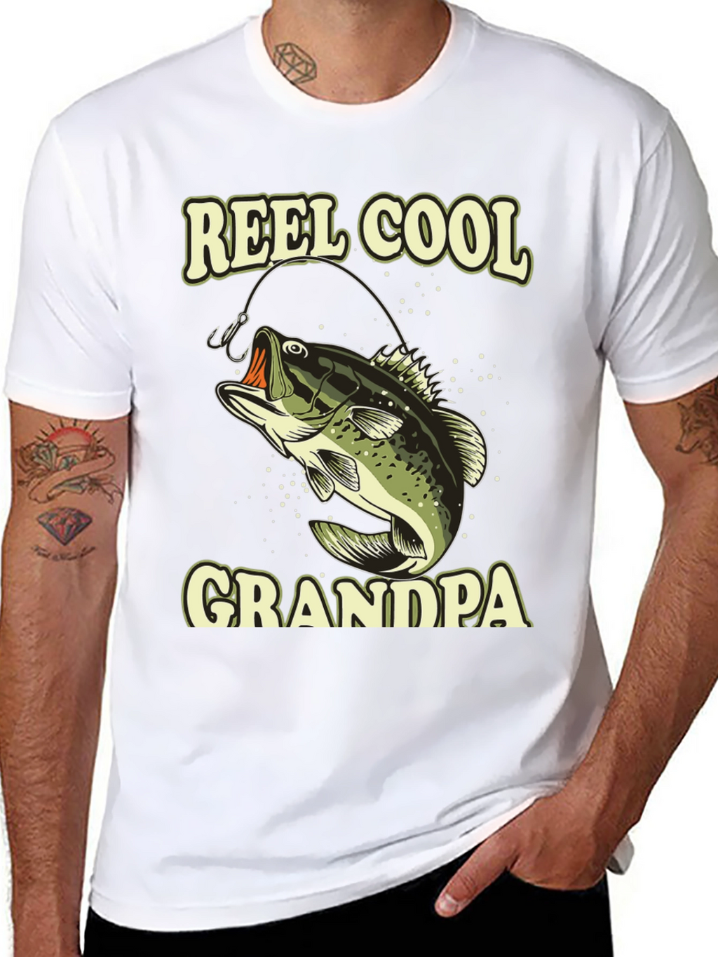Reel Cool Grandpa Fishing T-Shirt