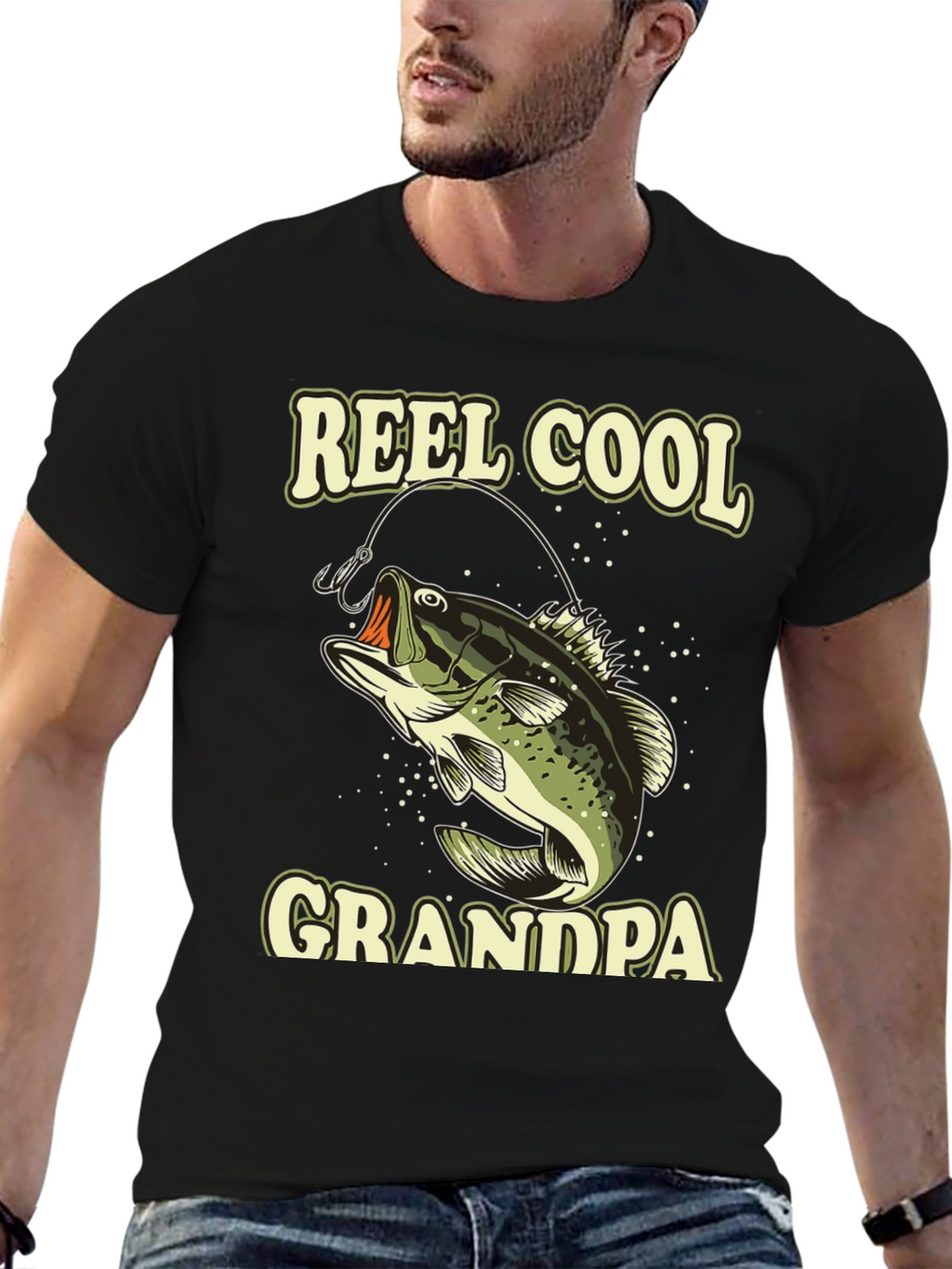 Reel Cool Grandpa Fishing T-Shirt