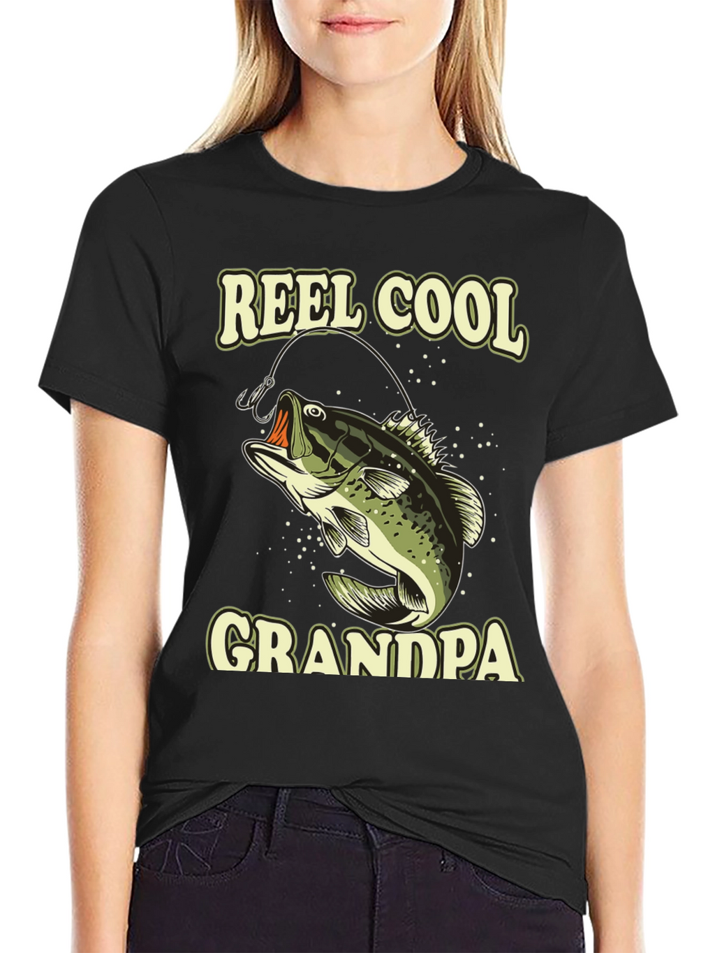 Reel Cool Grandpa Fishing T-Shirt
