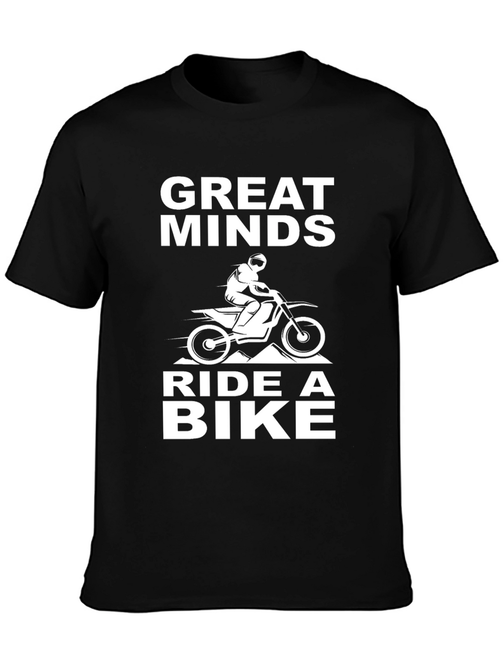 Great Minds Ride a Bike T-Shirt - Black