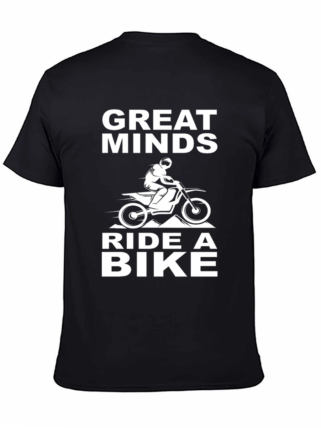 Great Minds Ride a Bike T-Shirt - Black