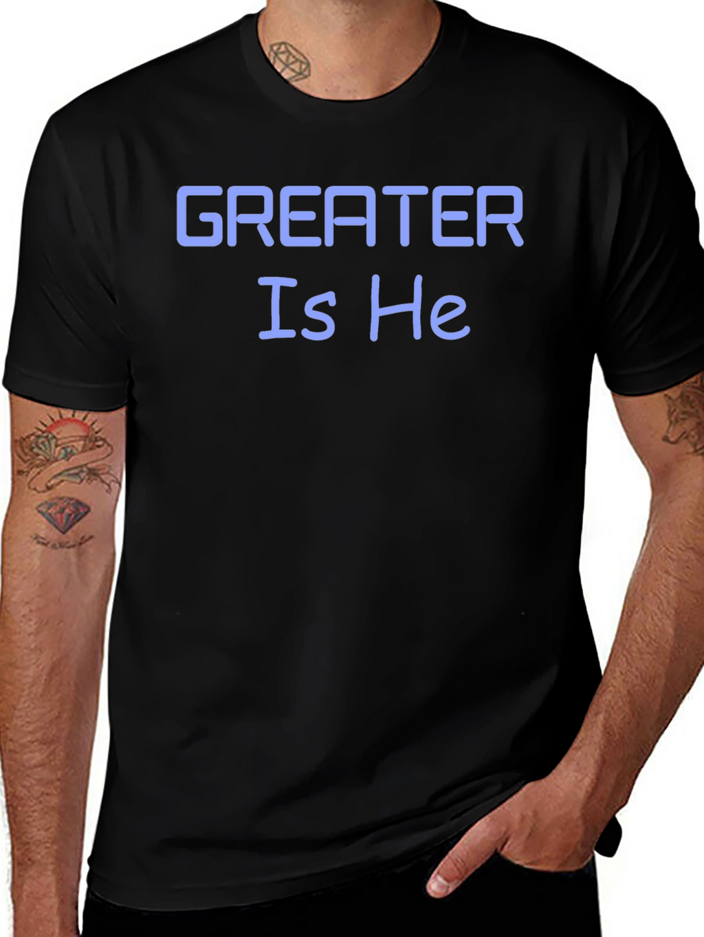Greater Is He T-Shirt - Stylish Christian Apparel