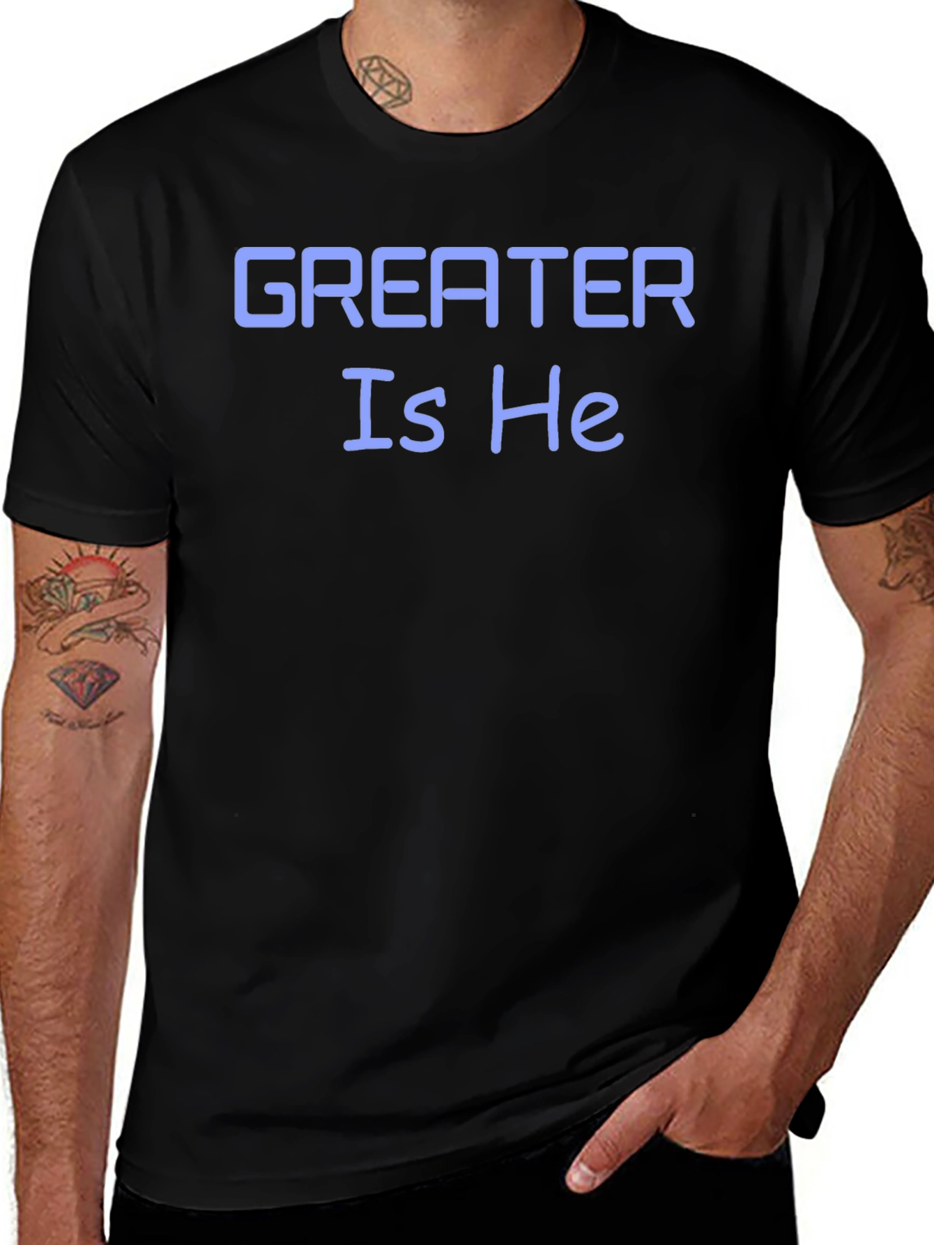 Greater Is He T-Shirt - Stylish Christian Apparel