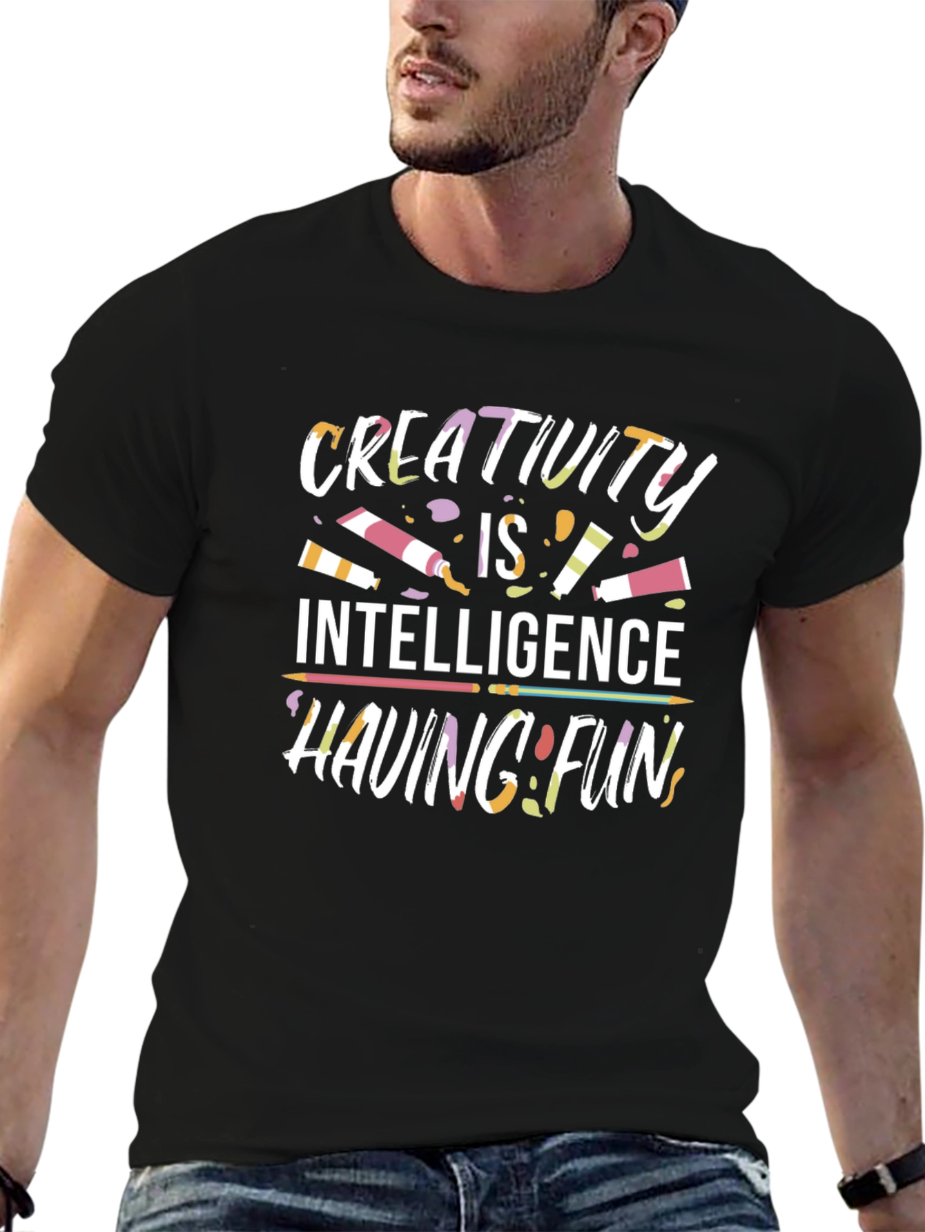 Creativity T-Shirt: Intelligence Having Fun Design