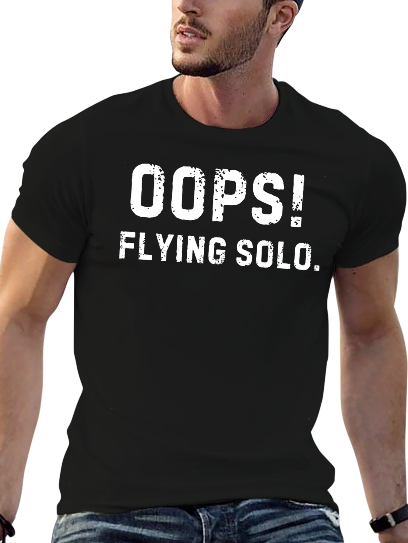 Oops! Flying Solo. Graphic T-Shirt