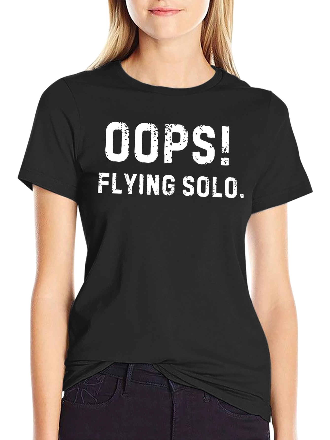 Oops! Flying Solo. Graphic T-Shirt