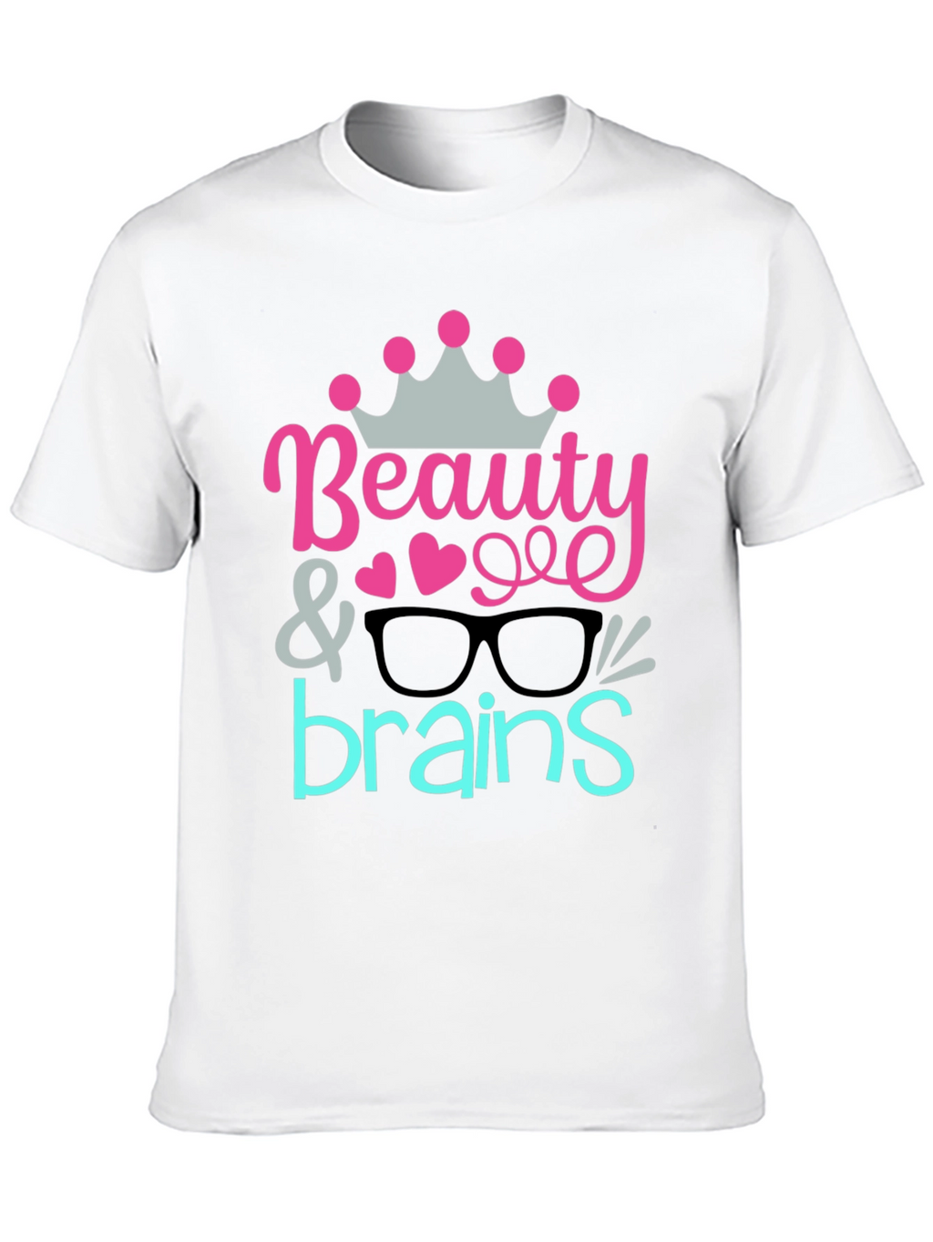 Beauty & Brains Graphic Tee - Black