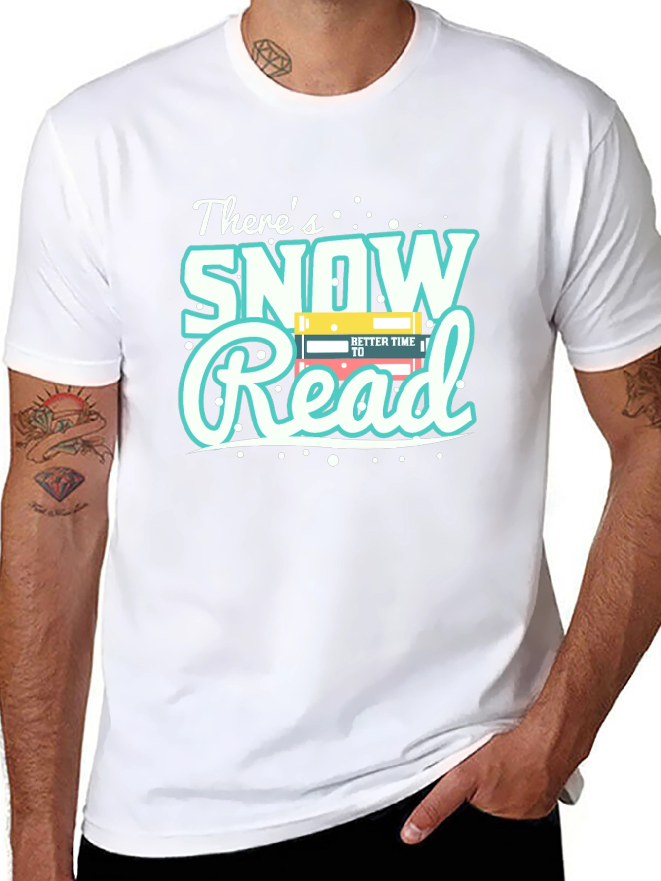 Snow Read T-Shirt - Winter Reading Apparel