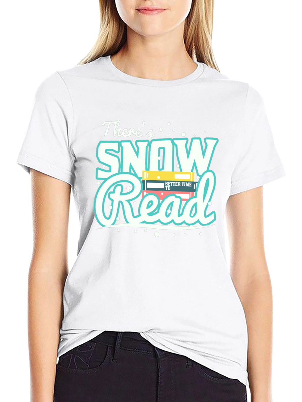 Snow Read T-Shirt - Winter Reading Apparel
