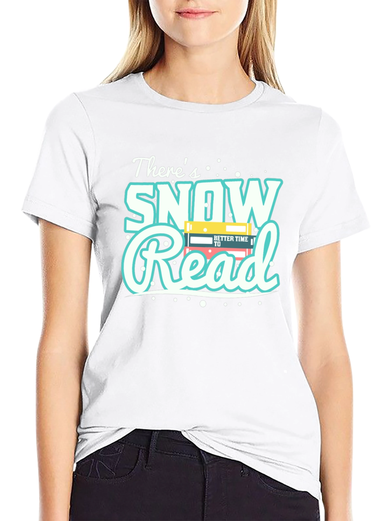 Snow Read T-Shirt - Winter Reading Apparel