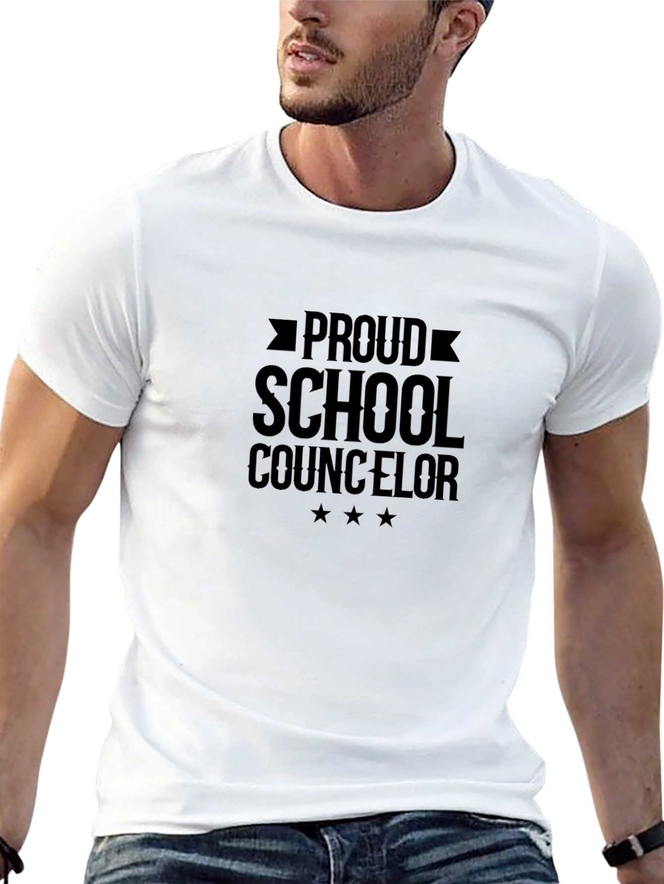 Proud School Counselor Black T-Shirt