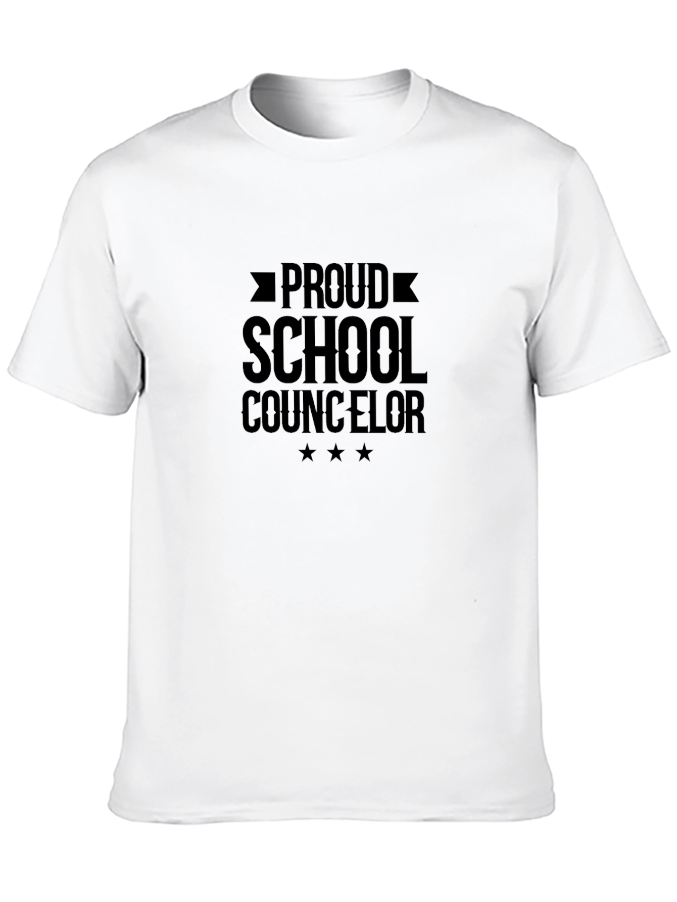 Proud School Counselor Black T-Shirt