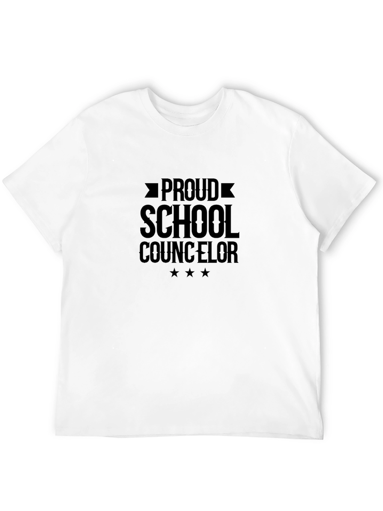 Proud School Counselor Black T-Shirt