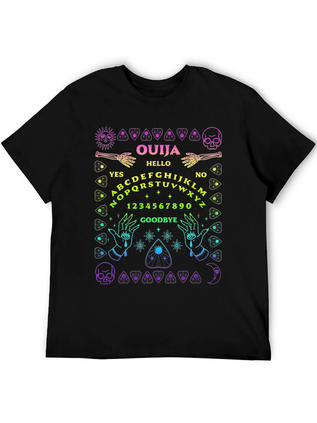 Ouija Board Graphic Tee - Mystical Design T-Shirt