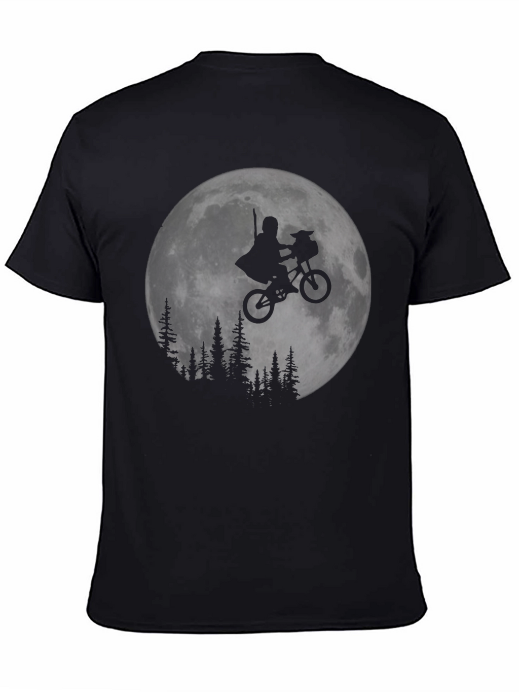 ET Moon Ride Black T-Shirt - Classic Movie Tee