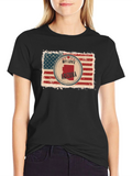 My Love Arizona American Flag Black T-Shirt