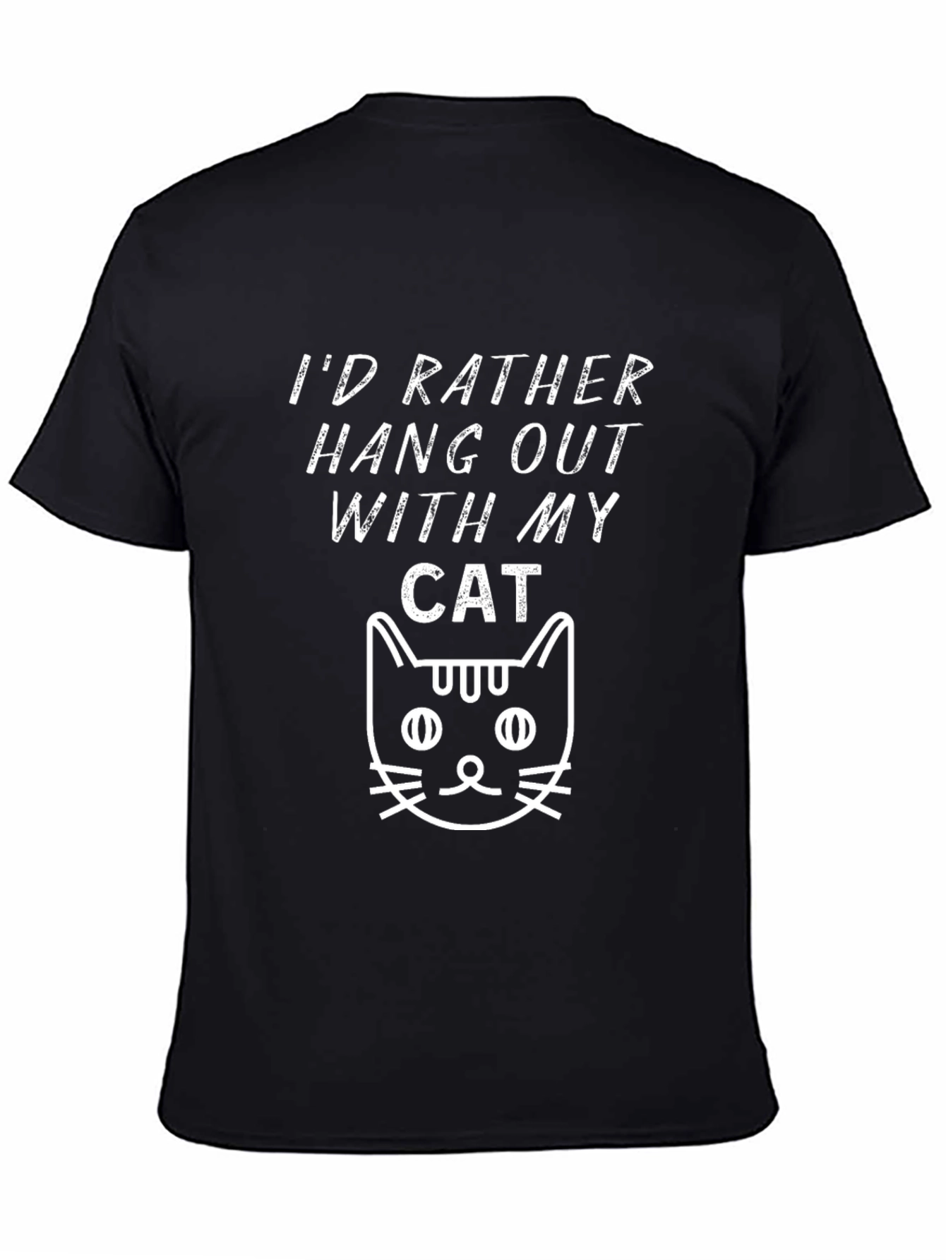 Id Rather Hang Out With My Cat Graphic Tee