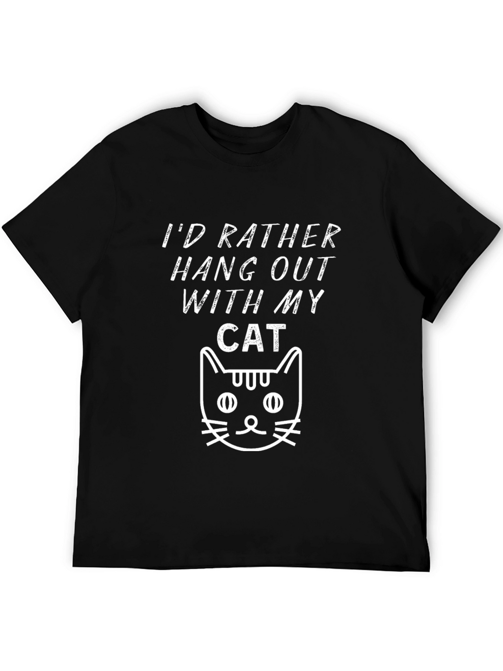 Id Rather Hang Out With My Cat Graphic Tee