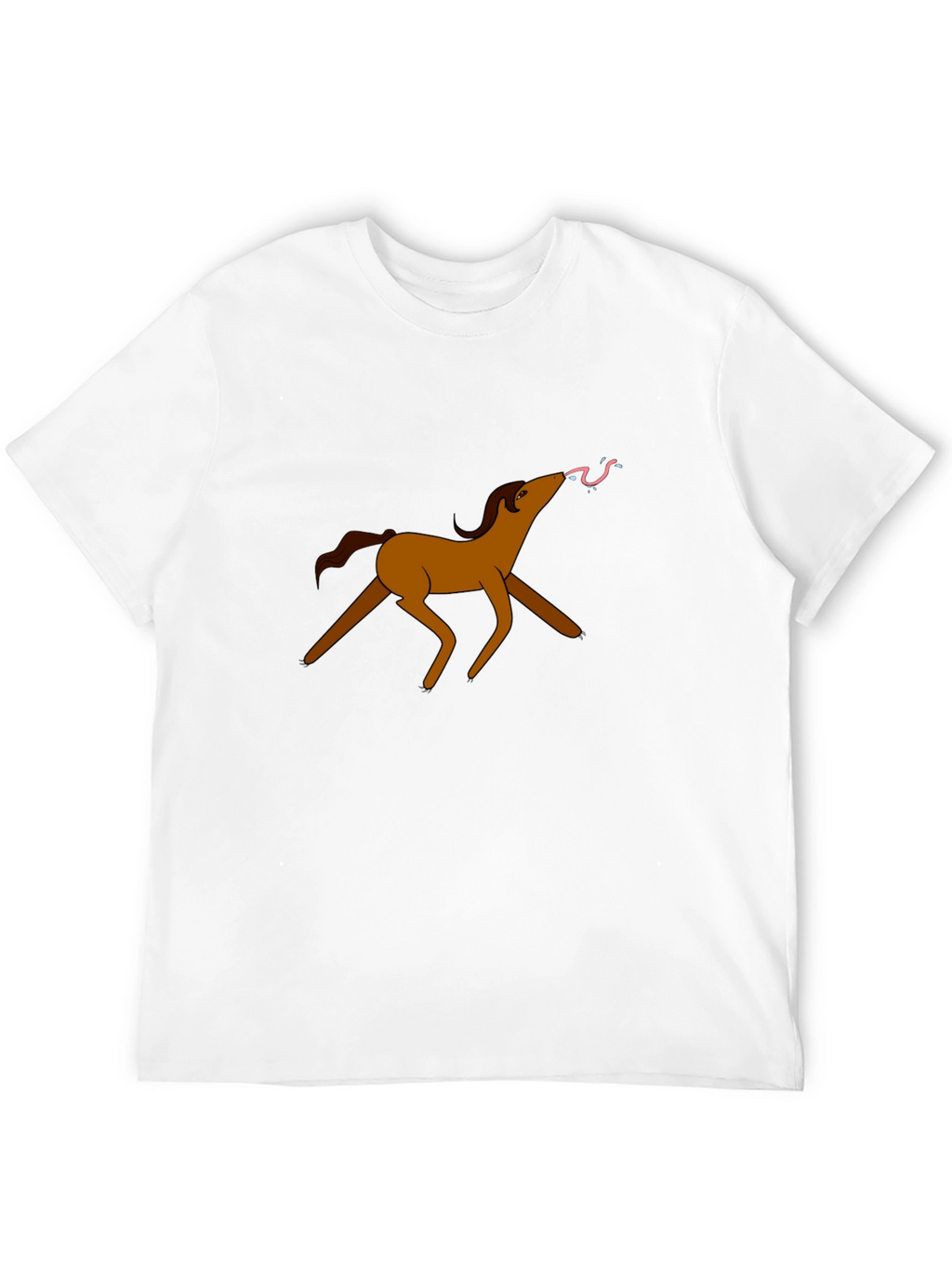 Cartoon Horse Graphic Tee - Unique Design