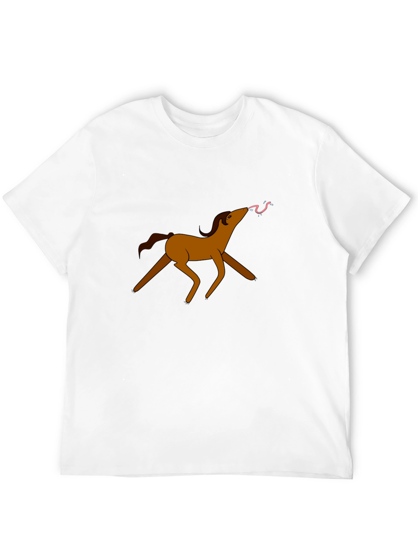 Cartoon Horse Graphic Tee - Unique Design