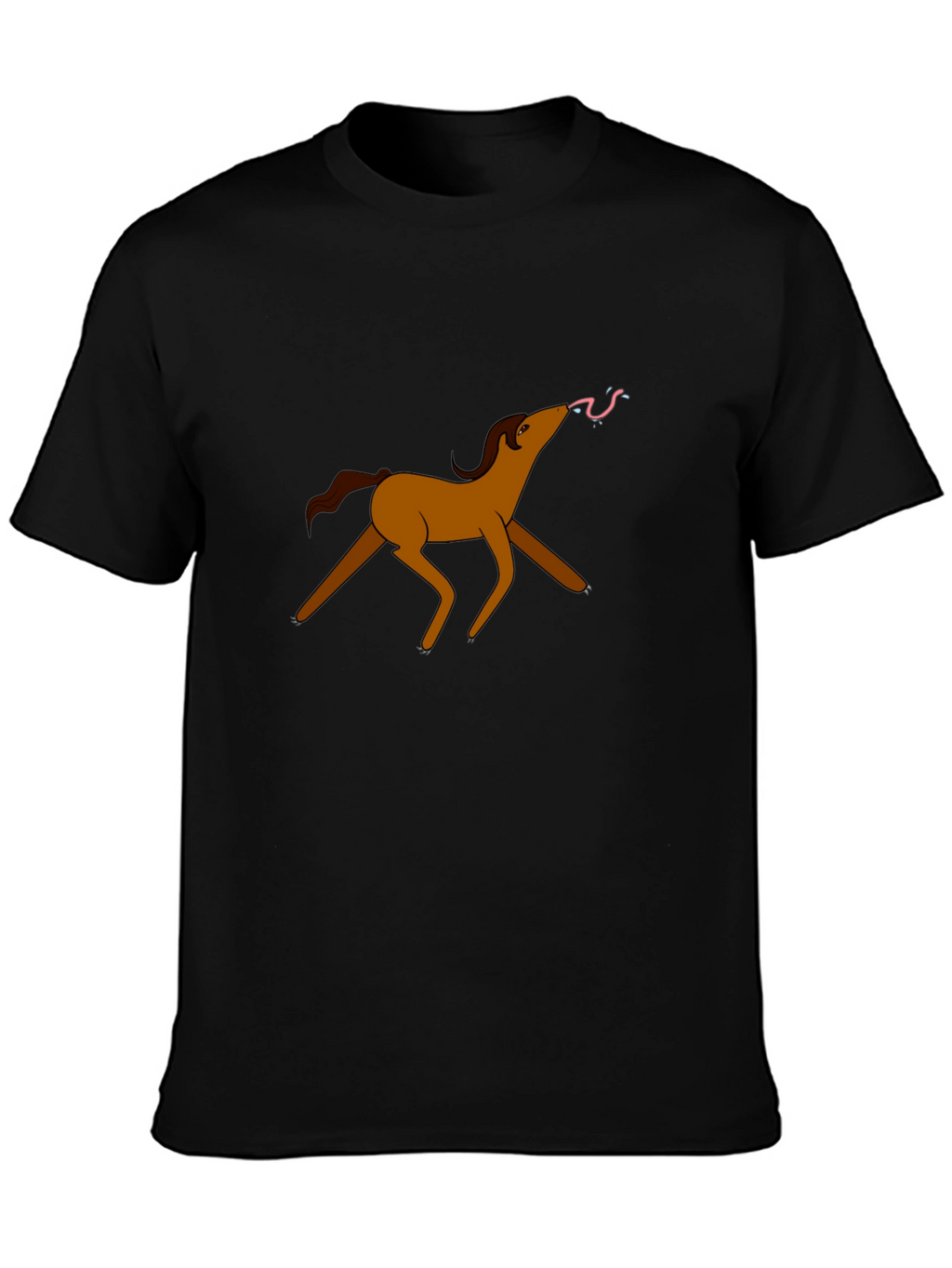 Cartoon Horse Graphic Tee - Unique Design
