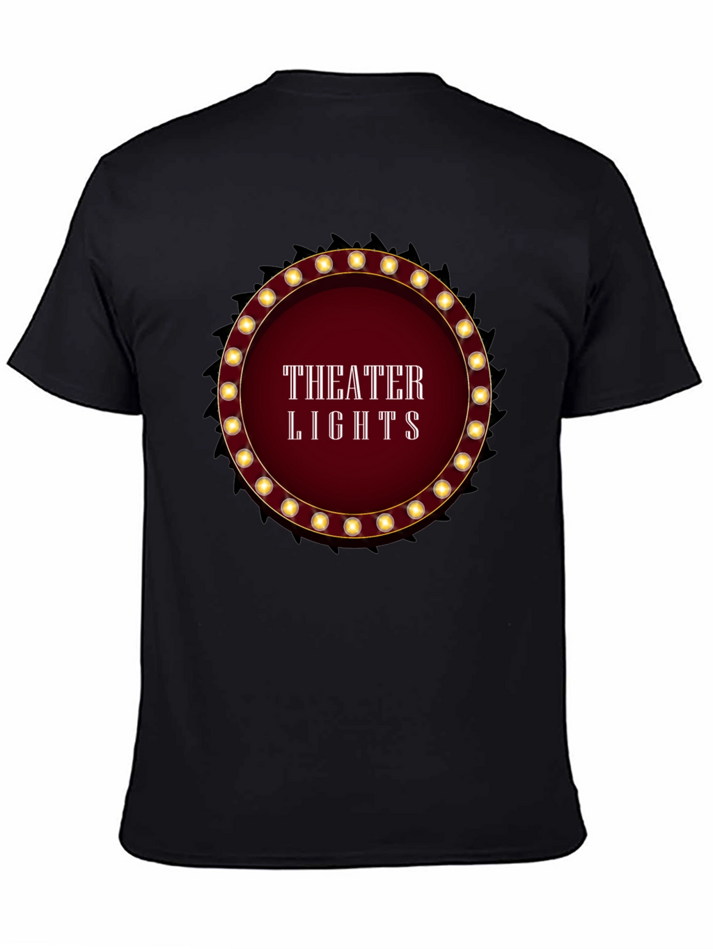 Theater Lights Graphic T-Shirt - Black